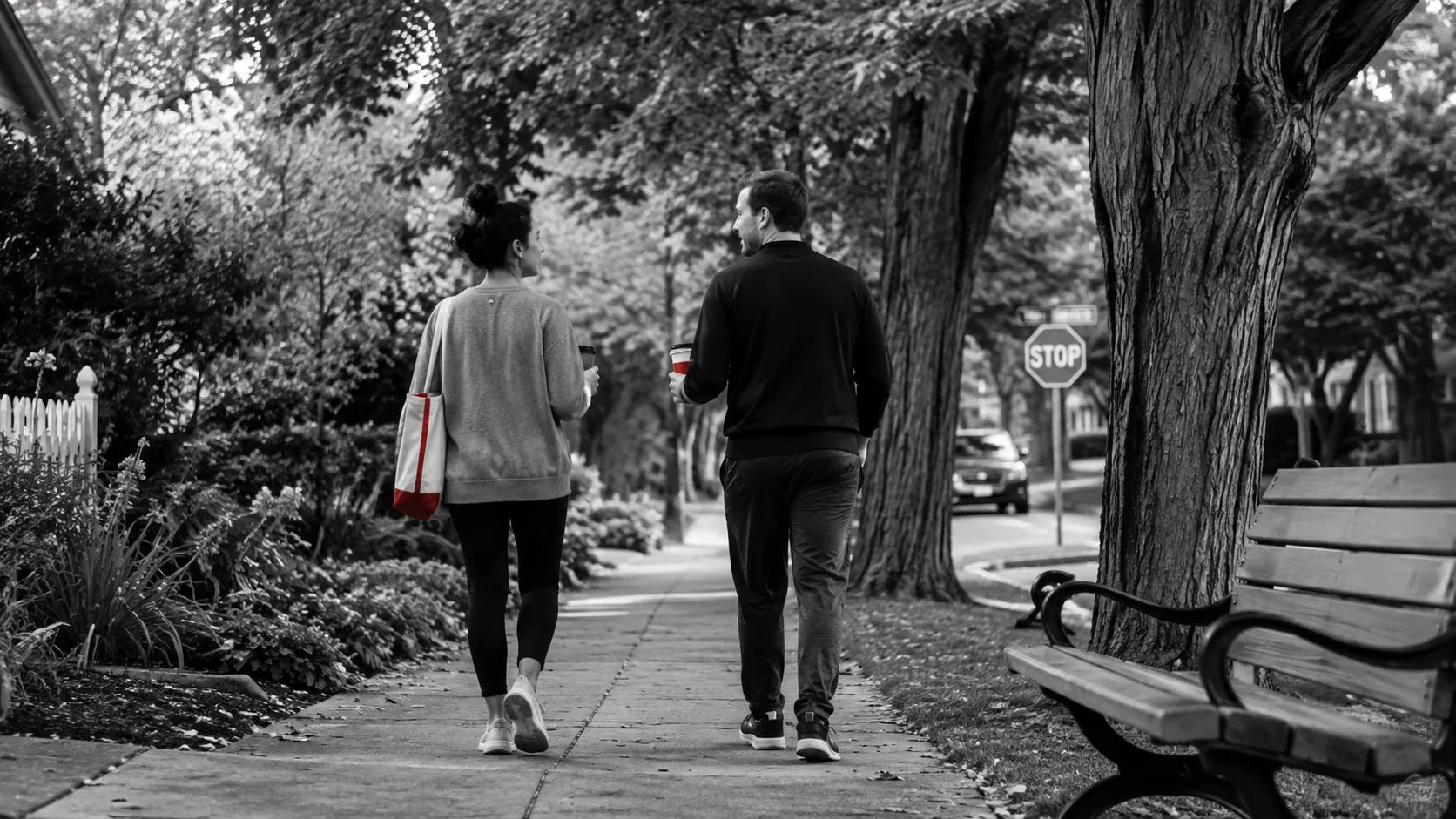 An ordinary relaxed walk through the neighborhood